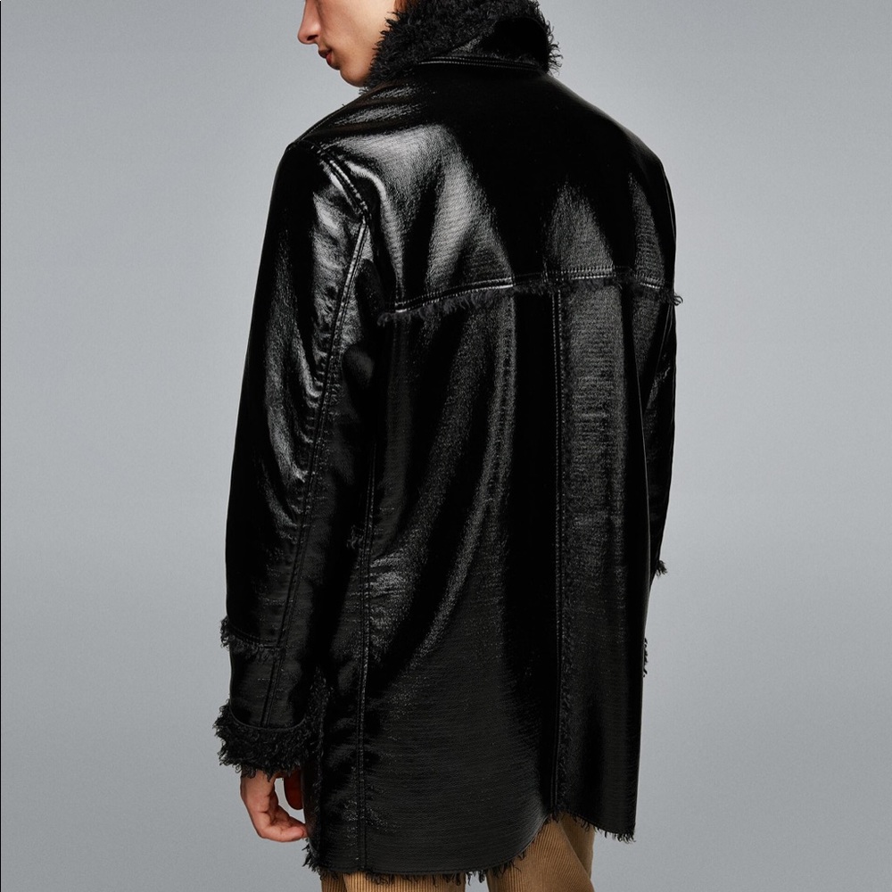 NWT Zara Shiny Coat - Picture 7 of 8